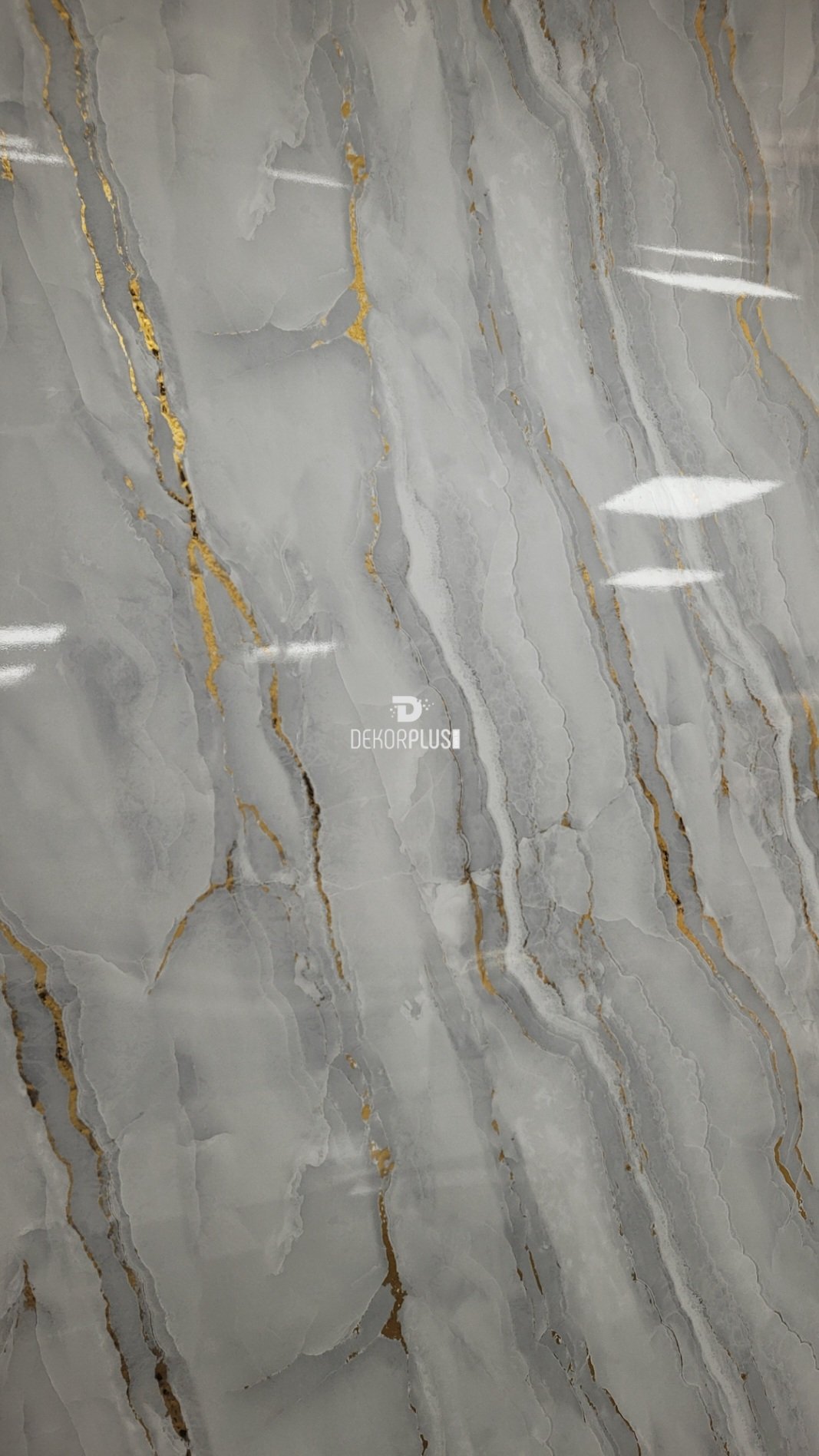 122x280cm Gold Mist 107 Mermer Desenli Pvc Duvar Paneli - Görsel 2