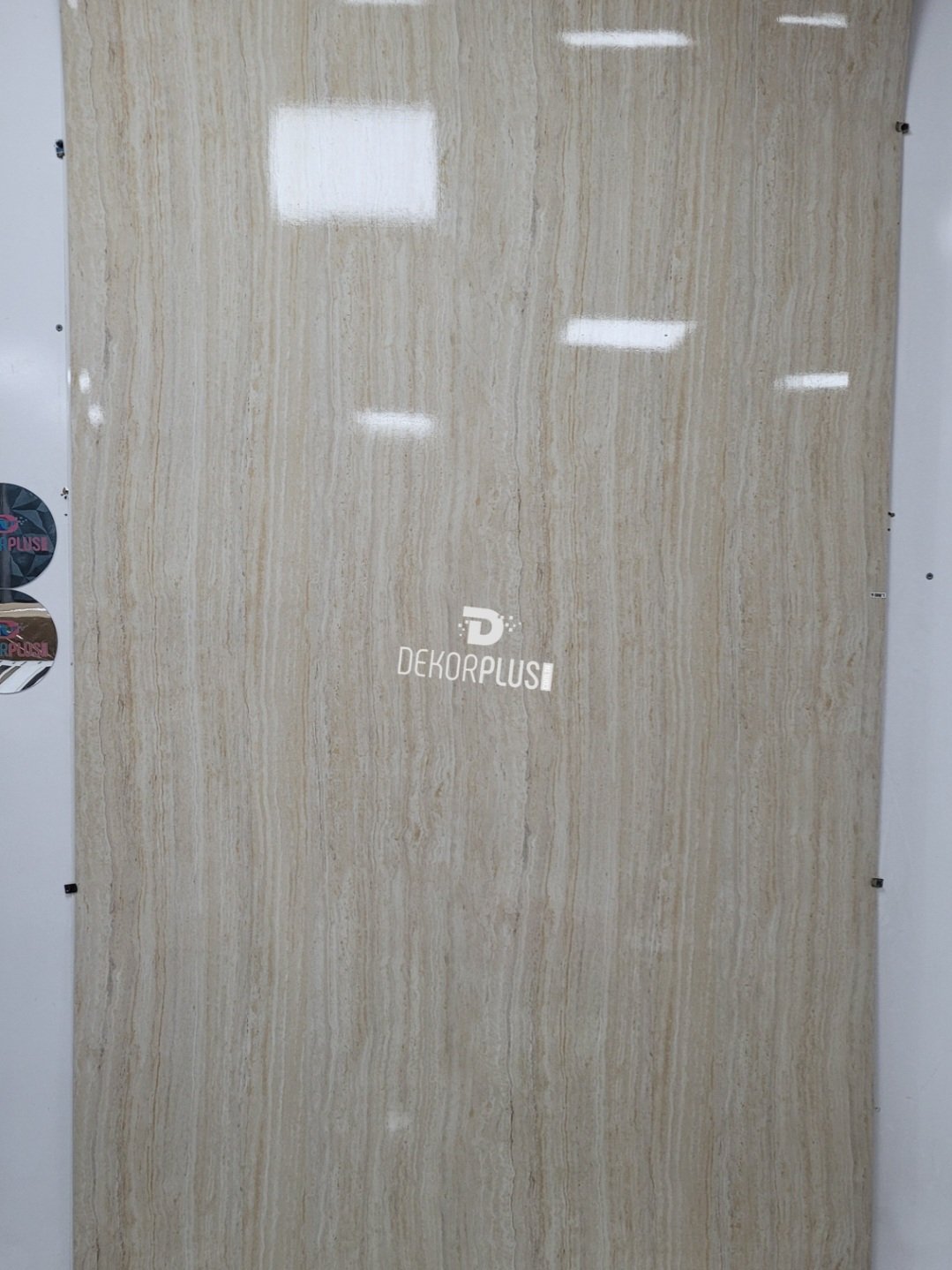 122x280cm Traverten Mermer Desenli Pvc Duvar Paneli