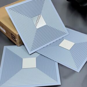 Enigma Pleksili Antrasit Renk 3 Boyutlu PVC Duvar Paneli (50x50cm)