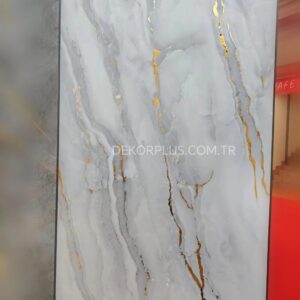 122x280cm Gold Mist 107 Mermer Desenli Pvc Duvar Paneli