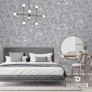 Roka 23103-4 Gri Renk, Modern Taş Desen Duvar Kağıdı