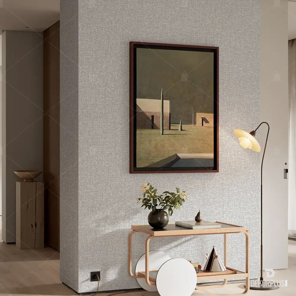 Roka 23109-1 Açık Beyaz Renk, Düz Desen Duvar Kağıdı