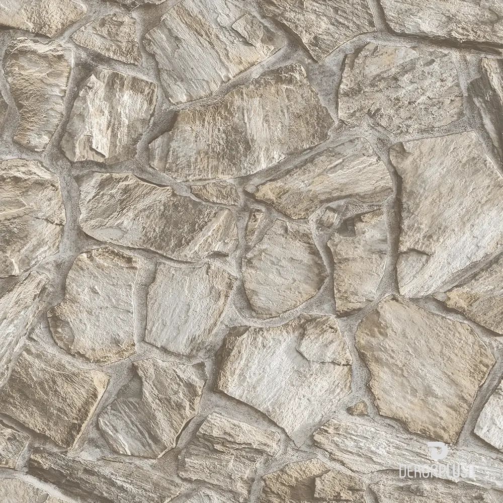 Roka 23114-1 Krem Renk, Taş Desen Duvar Kağıdı - Görsel 4