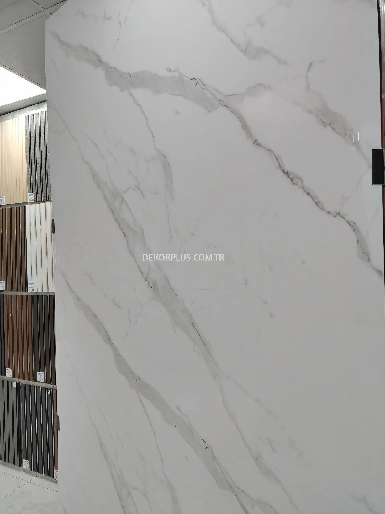122x244cm Calacatta 103, Yerli Üretim Mermer Desenli Pvc Duvar Paneli - Görsel 2