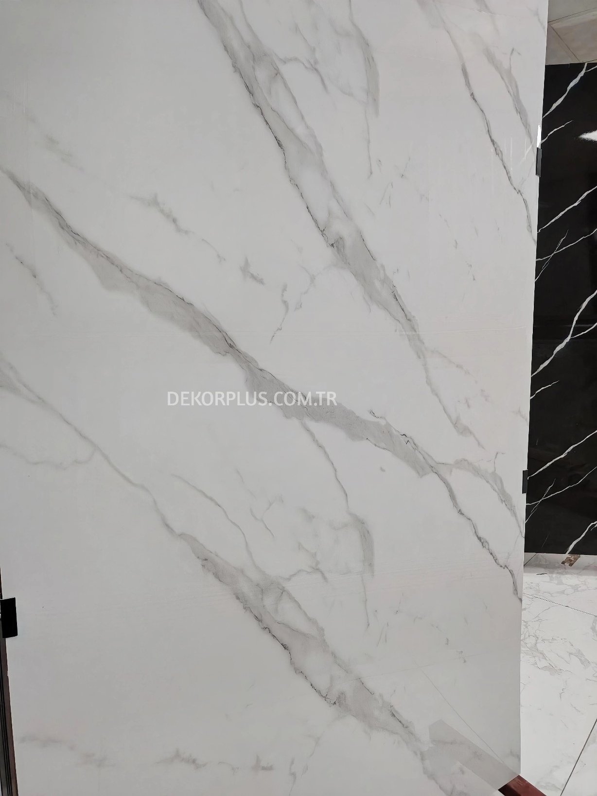 122x244cm Calacatta 103, Yerli Üretim Mermer Desenli Pvc Duvar Paneli