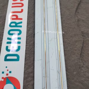 TetraLine Beyaz Mermer Gold 38 Polimer Lambri