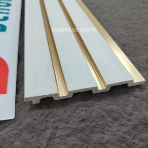 Tırtıllı Beyaz Gold 33 Polimer Lambri
