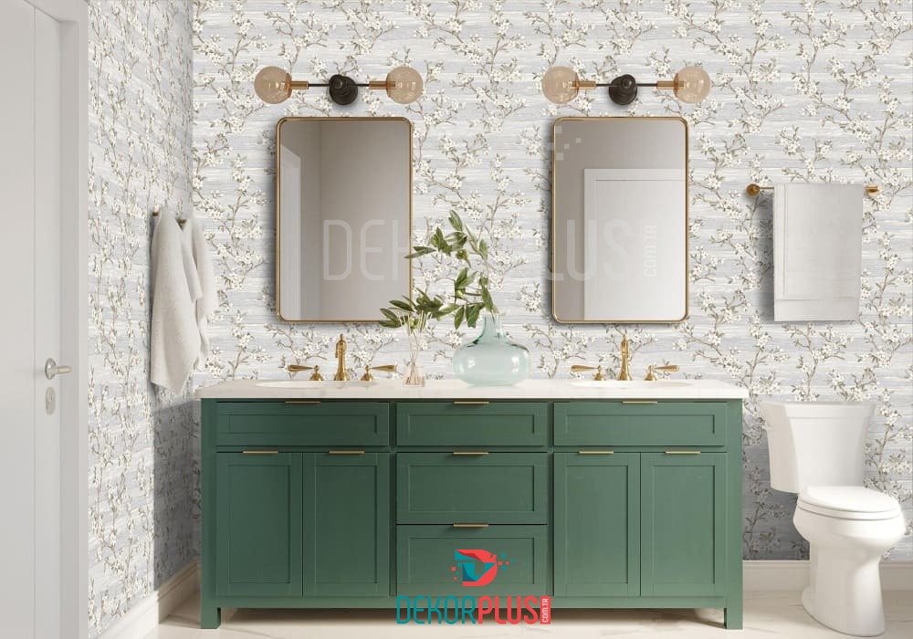 Vera 1505-1 Krem Renk, Çiçek Desenli Duvar Kağıdı - Görsel 2