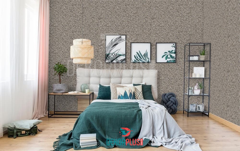 Vera 1511-5 Kahverengi Renk, Geometrik Desen Duvar Kağıdı DPAV-21511E