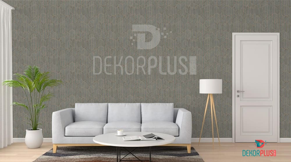 Vera 1514-4 Koyu Gri Renk, Geometrik Desenli Duvar Kağıdı - Görsel 2