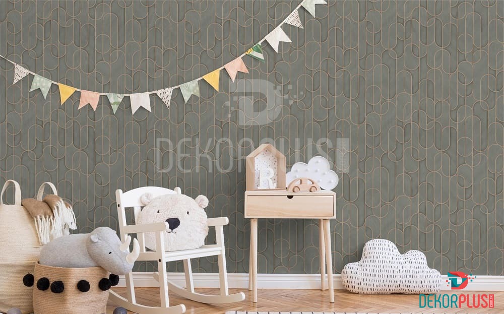 Vera 1514-4 Koyu Gri Renk, Geometrik Desenli Duvar Kağıdı - Görsel 4