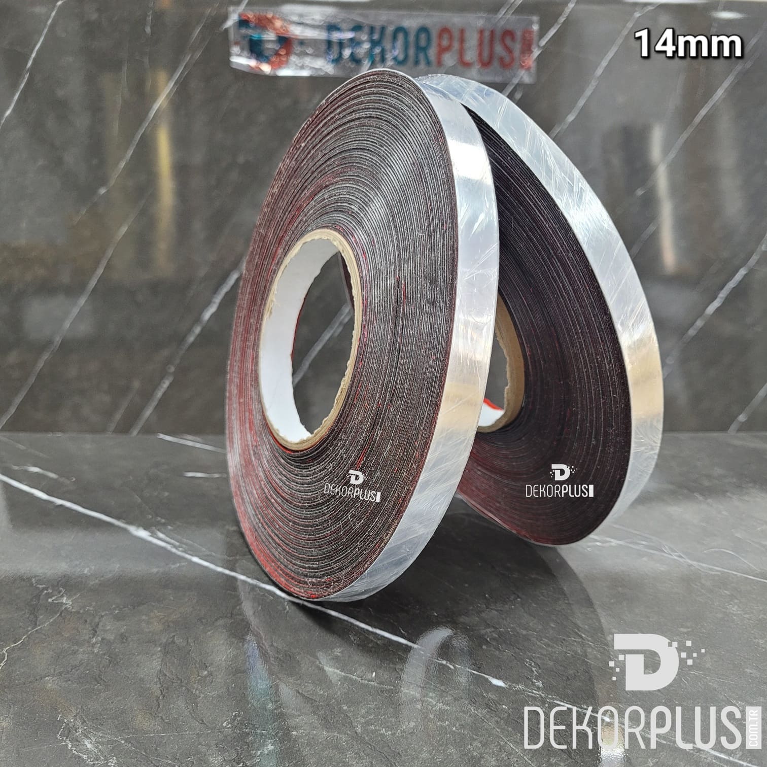 14mm Dekoratif Gümüş Şerit (1.4cm) (Yapışkanlı) - Görsel 2