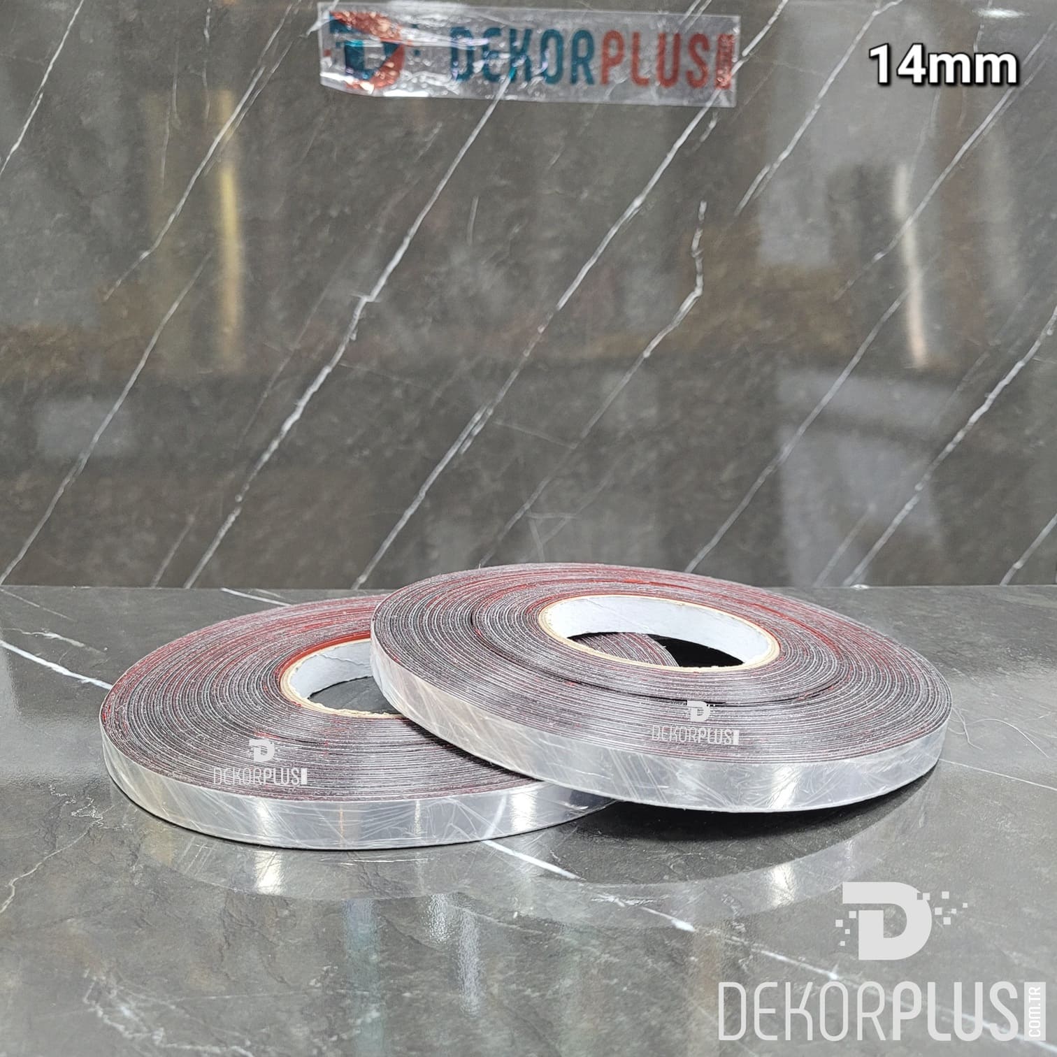 14mm Dekoratif Gümüş Şerit (1.4cm) (Yapışkanlı)