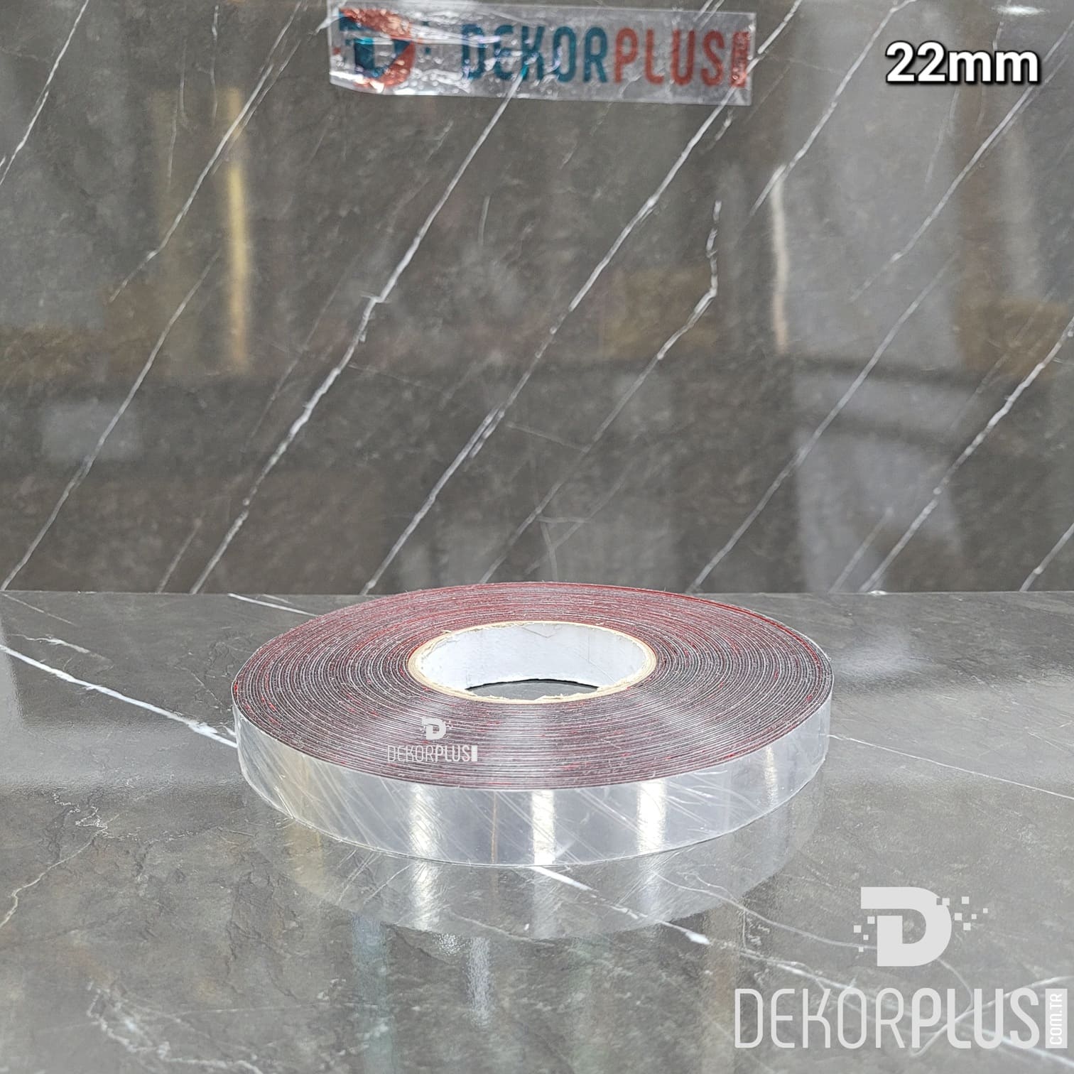 22mm Dekoratif Gümüş Şerit (2.2cm) (Yapışkanlı) - Görsel 3