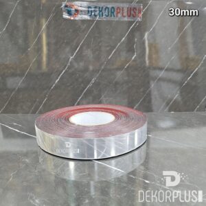 30mm Dekoratif Gümüş Şerit (3cm) (Yapışkanlı)