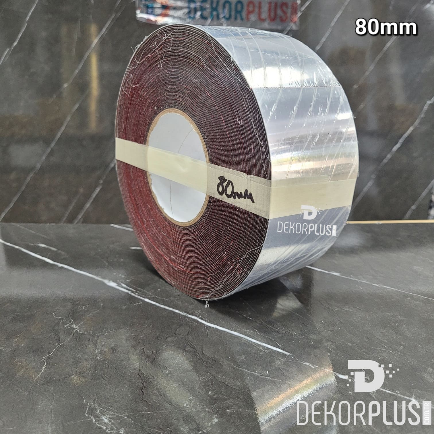 80mm Dekoratif Gümüş Şerit (8cm) (Yapışkanlı)